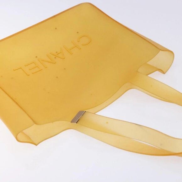 CHANEL Tote Bag Rubber Brown CC Auth bs28460 - Picture 7 of 16